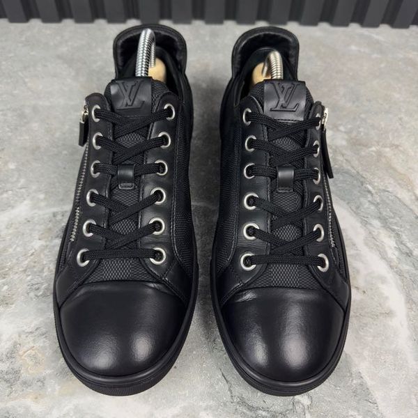 Challenge Zip Up Sneakers Black Nylon