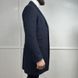 Coat Herringbone Blue Wool Cashmere Blend