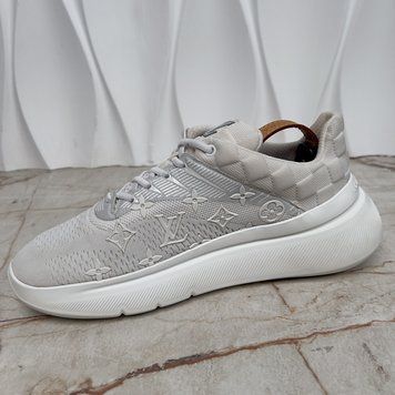Show Up Monogram Damier Logo White Mesh