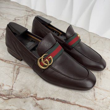 Donnie Web GG Loafers Brown Leather