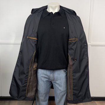 MELFI WK Acqua Resistant Trench Coat Blue