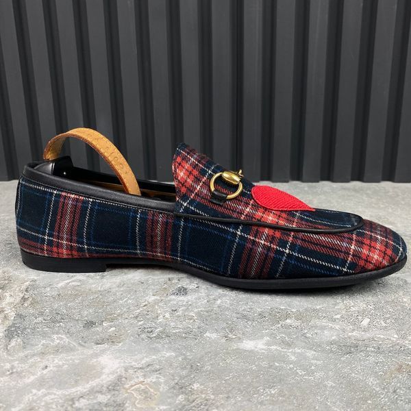 Jordaan Loafers Checkered Tweed