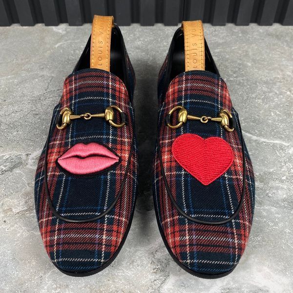 Jordaan Loafers Checkered Tweed