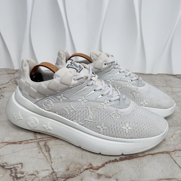Show Up Monogram Damier Logo White Mesh
