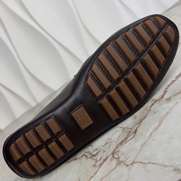 GG vintage moccasins canvas brown leather