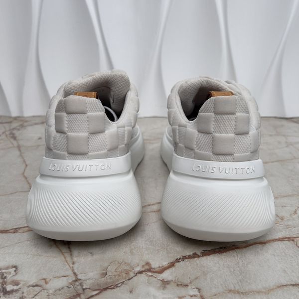 Show Up Monogram Damier Logo White Mesh
