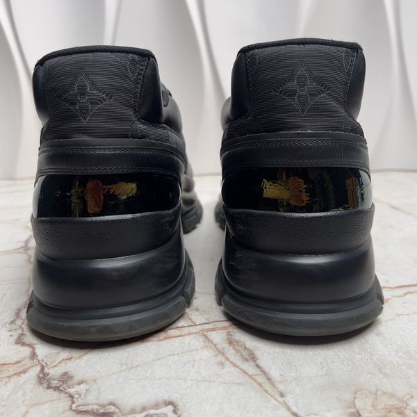 Virgil Abloh 2054 Monogram Sneakers Black Leather