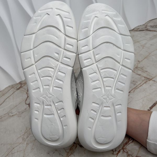 Show Up Monogram Damier Logo White Mesh