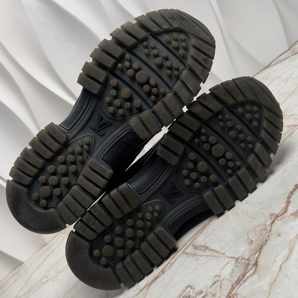 Virgil Abloh 2054 Monogram Sneakers Black Leather