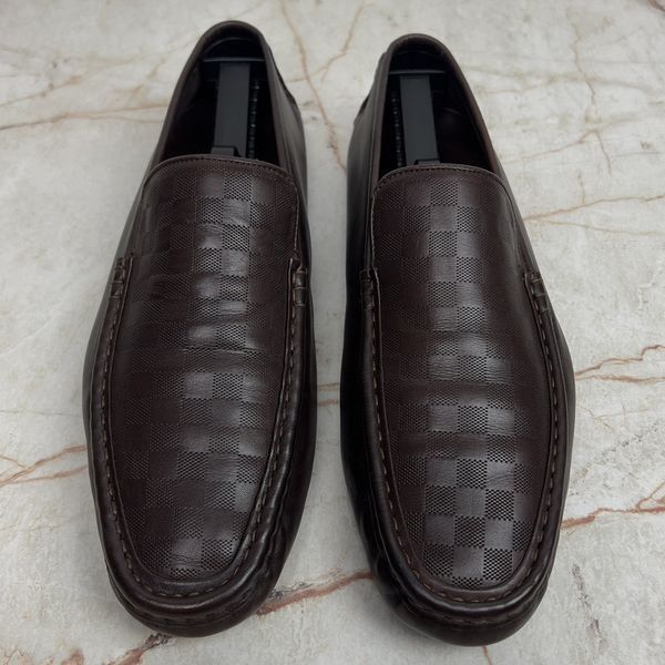 Damier Мокасини коричневі шкіряні 84 фото