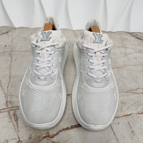 Show Up Monogram Damier Logo White Mesh