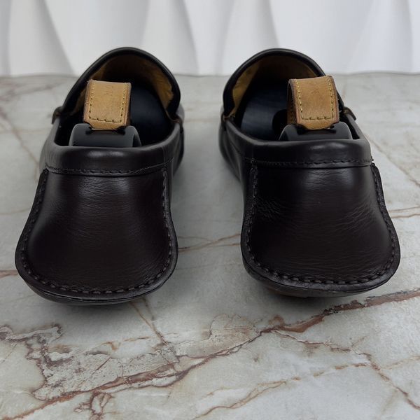 GG vintage moccasins canvas brown leather
