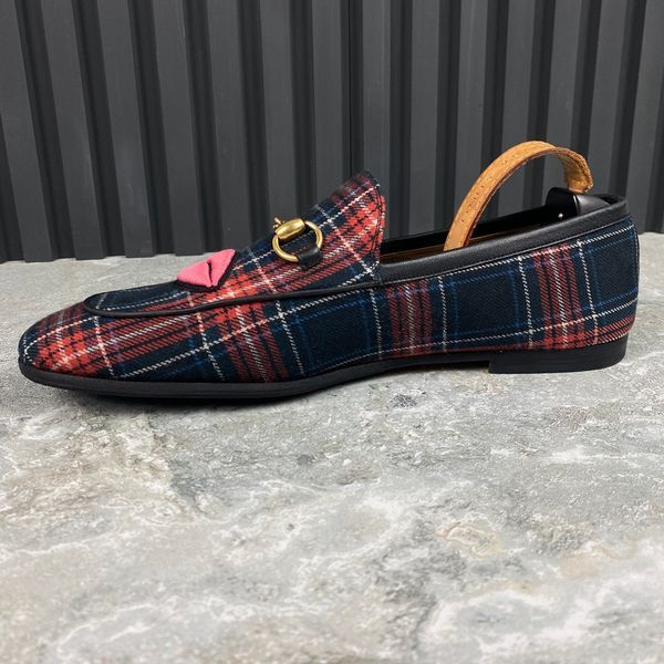 Jordaan Loafers Checkered Tweed