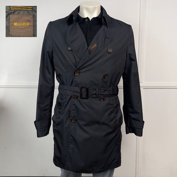 MELFI WK Acqua Resistant Trench Coat Blue