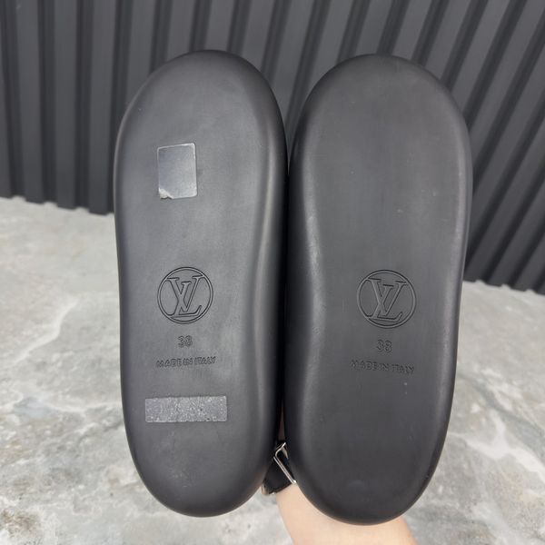 Sunbath Mules LV Monogram Gold
