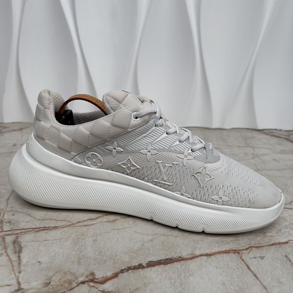 Show Up Monogram Damier Logo White Mesh