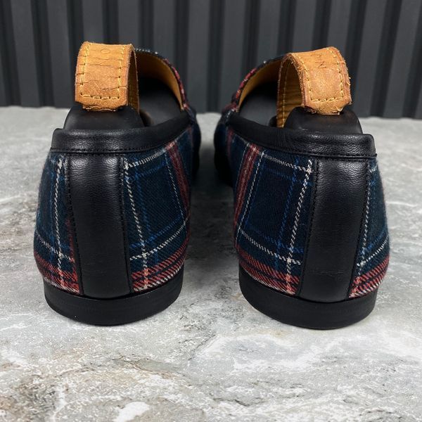 Jordaan Loafers Checkered Tweed