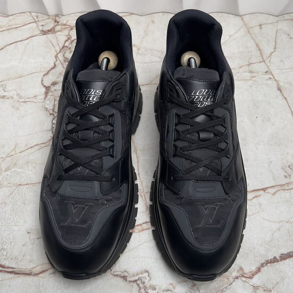 Virgil Abloh 2054 Monogram Sneakers Black Leather