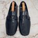 Monte Carlo Moccasins Herringbone Blue Glazed Leather