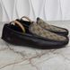 GG vintage moccasins canvas brown leather