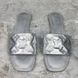 Revival Monogram Sandal Flat Silver Leather