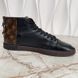Line Up Sneakers Monogram Canvas Black Leather