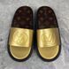 Sunbath Mules LV Monogram Gold