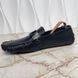 Monte Carlo Moccasins Herringbone Blue Glazed Leather