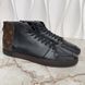Line Up Sneakers Monogram Canvas Black Leather