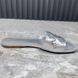 Revival Monogram Sandal Flat Silver Leather