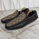 GG vintage moccasins canvas brown leather