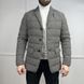 Jacket White Black Herringbone Polar Tech Fabric Goose Down