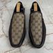 GG vintage moccasins canvas brown leather