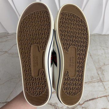 Tennis 1977 Web Monogram Sneakers White Fabric