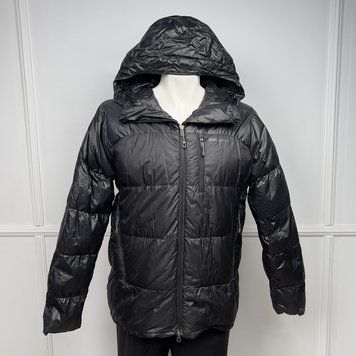 M's Fitz Roy Down Parka Jacket Black Nylon Goose Down