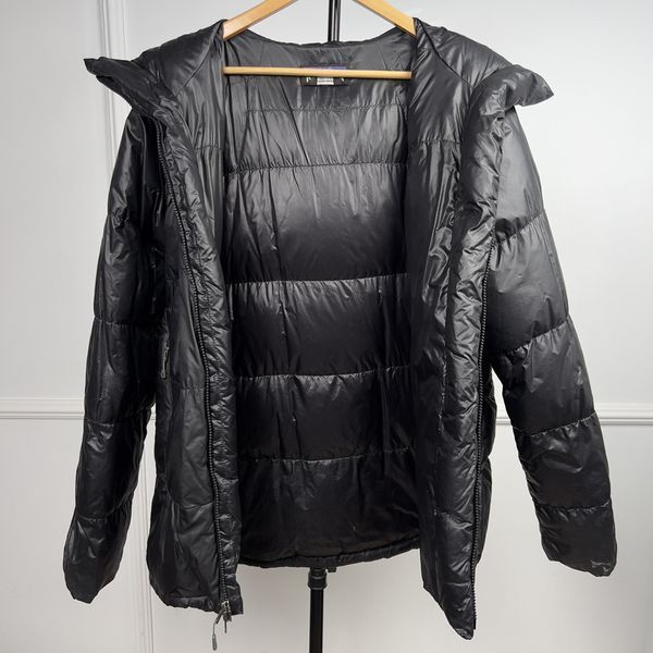 M's Fitz Roy Down Parka Jacket Black Nylon Goose Down