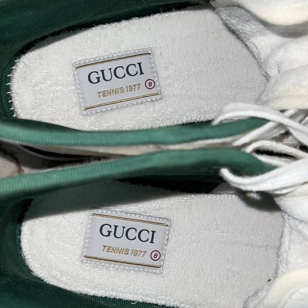 Tennis 1977 Web Monogram Sneakers White Fabric