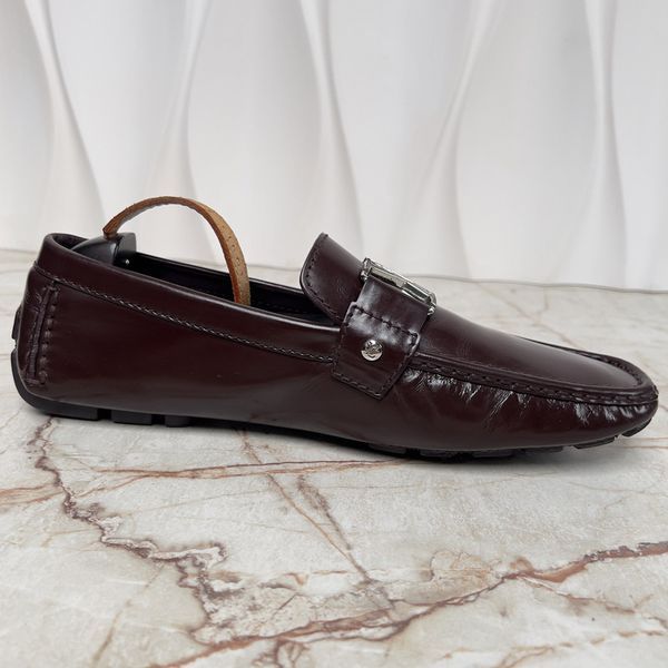 Monte Carlo Moccasins Burgundy Leather