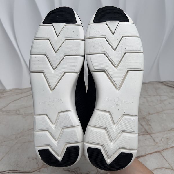 Fastlane Sneakers Monogram Logo Canvas Black Mesh