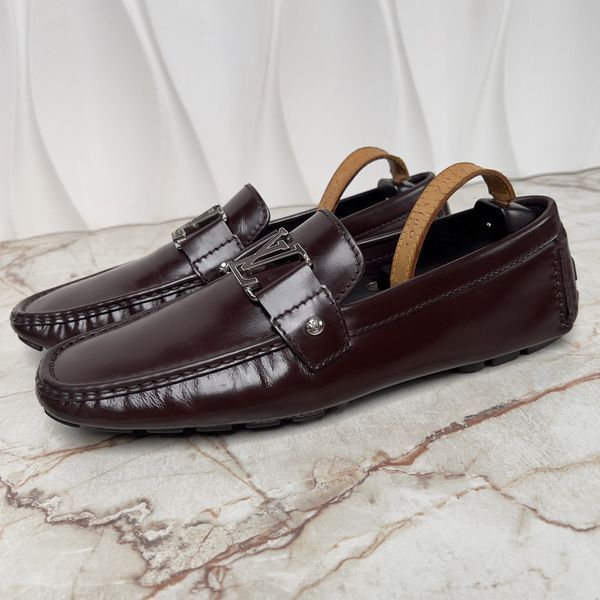 Monte Carlo Moccasins Burgundy Leather