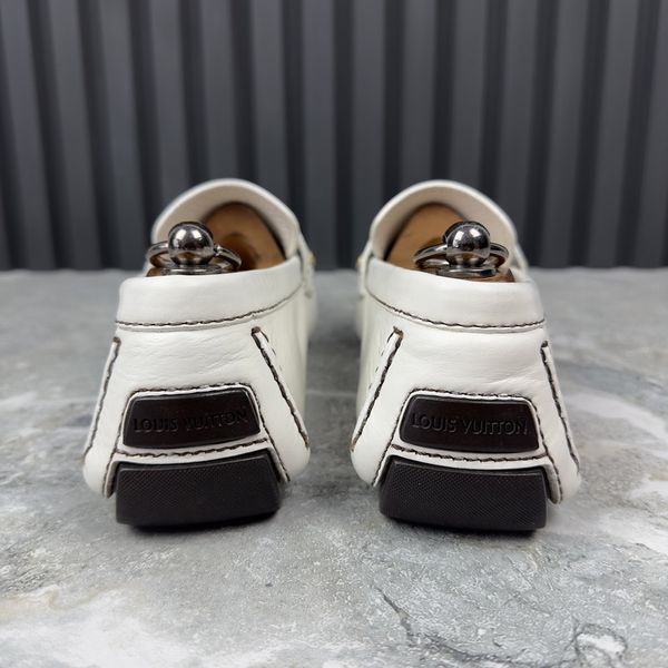 Monte Carlo Moccasins White Leather