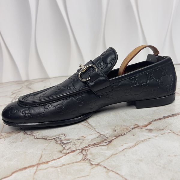 Tom Ford Era Horsebit GG Guccissima лофери чорні шкіряні 3417 фото