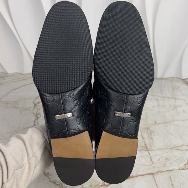 Tom Ford Era Horsebit GG Guccissima лофери чорні шкіряні 3417 фото