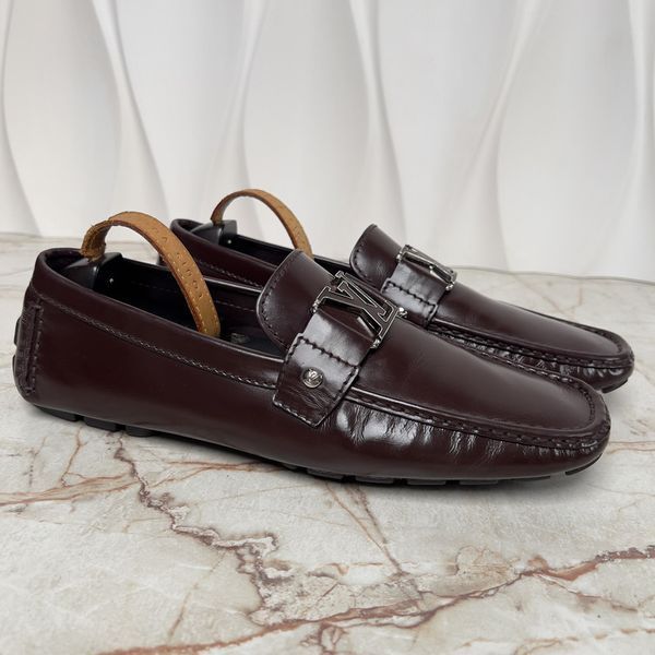 Monte Carlo Moccasins Burgundy Leather