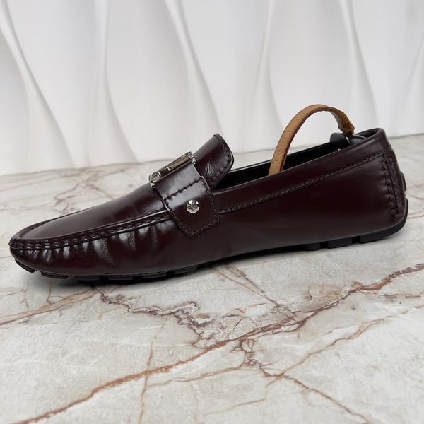 Monte Carlo Moccasins Burgundy Leather
