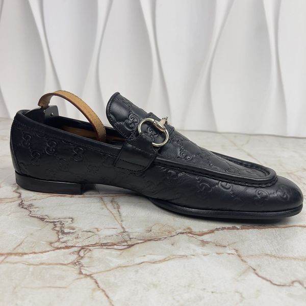Tom Ford Era Horsebit GG Guccissima лофери чорні шкіряні 3417 фото
