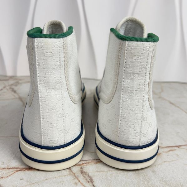 Tennis 1977 Web Monogram Sneakers White Fabric