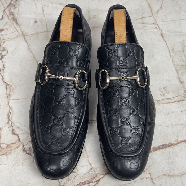 Tom Ford Era Horsebit GG Guccissima лофери чорні шкіряні 3417 фото