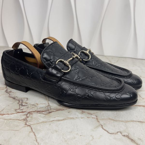 Tom Ford Era Horsebit GG Guccissima лофери чорні шкіряні 3417 фото