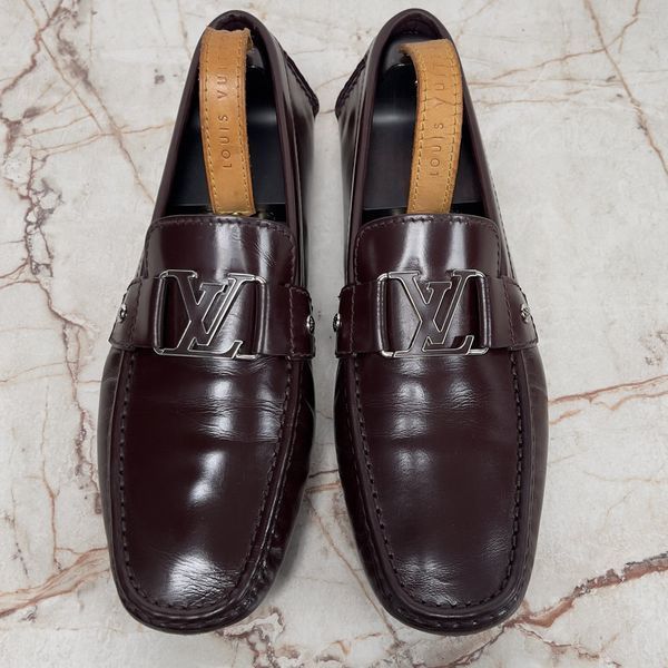 Monte Carlo Moccasins Burgundy Leather
